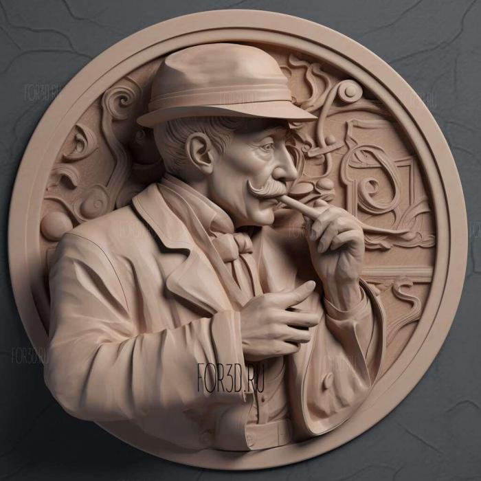 sherlock holmes 2 3d stl модель для ЧПУ